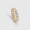 Trillion Stones Ring 56 / 14 Karat Gold – Bild 3