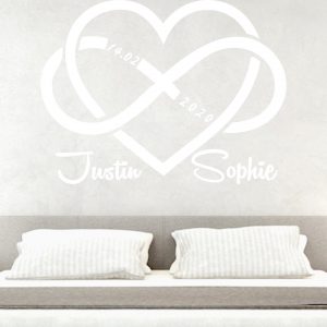 Wandsticker mit Namen | INFINITYHEART