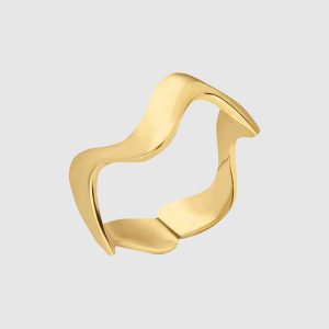 Wave Ring 14 Karat Gold