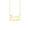 2 Signaturen Kette Gold