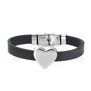 4Love Leder Edelstahl Armband Herren