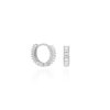 Baguette Ohrringe Gold – Bild 2