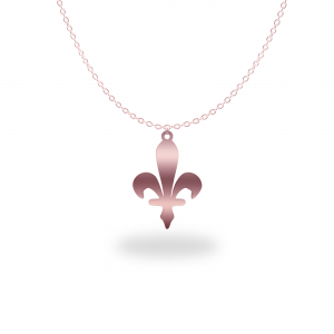 Länderkette Bosnische Lilie | 925 Silber | Wappen Kette | Flaggenkette Rose