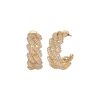 Braid earrings zircon Gold – Bild 2