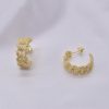 Braid earrings zircon Gold – Bild 3