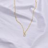 Buchstabenkette Zirkonia Gold / 50cm+5cm (+5€) – Bild 2