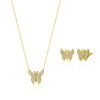 Butterfly Set Silber