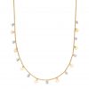 Coin Chain Zirkonia Silber