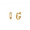 Double Chain Creolen Gold