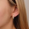 Double Chain Creolen Gold – Bild 4