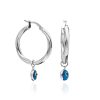 Eye Creolen Silber – Bild 2