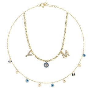 Initial Nazar Set Silber
