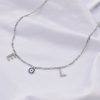 Initialen Kette Nazar Silber / 40cm+5cm (Standard) – Bild 5