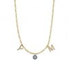 Initialen Kette Nazar Silber / 40cm+5cm (Standard)