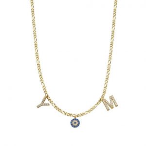Initialen Kette Nazar Silber / 40cm+5cm (Standard)