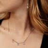 Initialen Kette Nazar Silber / 40cm+5cm (Standard) – Bild 2