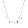 Namenskette Figaro Evil Eye - Personalisierte Kette Silber / 50cm+5cm (+5€) – Bild 2
