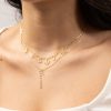 Namenskette "Figaro" Zirkonia Gold / 40cm+5cm (Standard) – Bild 4