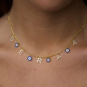 Namenskette mit Nazar Gold