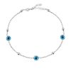 Nazar Bola Armband Silber – Bild 2