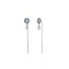 Nazar Initial Ohrstecker Silber – Bild 2