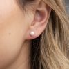 Perlen Ohrringe Gold – Bild 3