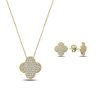 Quatrefoil Set Silber – Bild 2