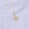 Halskette Schneeflocke - Geschenkidee Gold – Bild 2