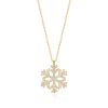 Halskette Schneeflocke - Geschenkidee Gold