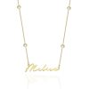 Signatur Zirkonia Gold