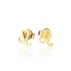 Zodiac Ohrstecker Gold – Bild 16