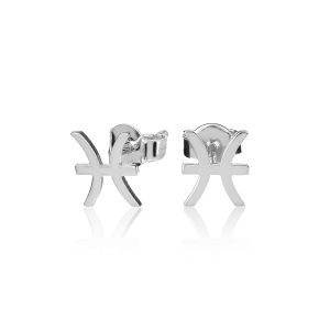 „Zodiac“ Ohrstecker Silber / Fische