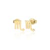 Zodiac Ohrstecker Gold – Bild 10