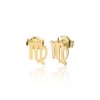 Zodiac Ohrstecker Gold – Bild 14