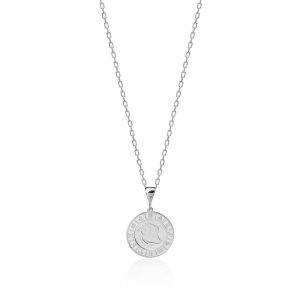 „Zodiac Plate“ Halskette Silber / Widder