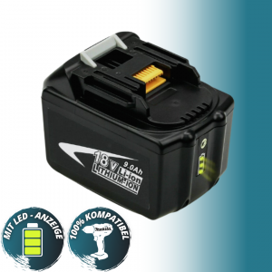 Ersatzakku für Makita 18V 9Ah Lithium Akku