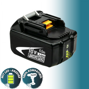 Ersatzakku für Makita 18V 6Ah Lithium Akku